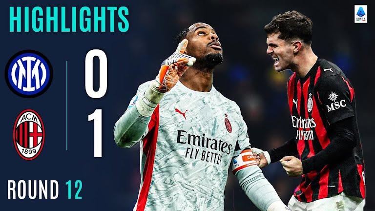 Hasil pertandingan Inter vs Milan berakhir 0-1 lewat gol Pulisic di Serie A