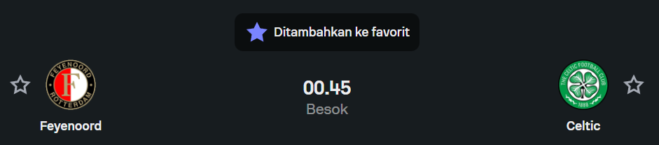 Prediksi Feyenoord vs Celtic Liga Champions