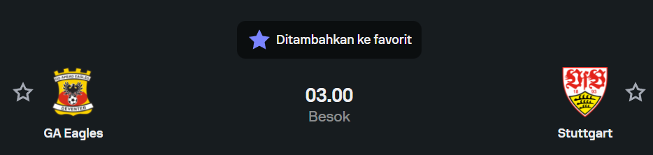 Prediksi GA Eagles vs Stuttgart UEFA Europa League