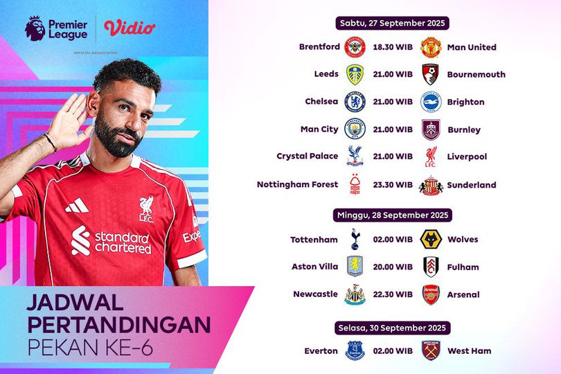 Jadwal Liga Inggris Malam Ini Musim 2025/2026
 Holywin69