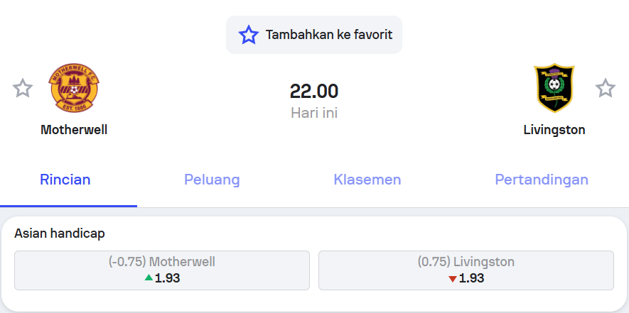 Motherwell vs Livingston