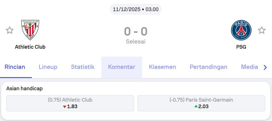 Athletic Club vs PSG Liga Champions UEFA Match Review – Holywin69