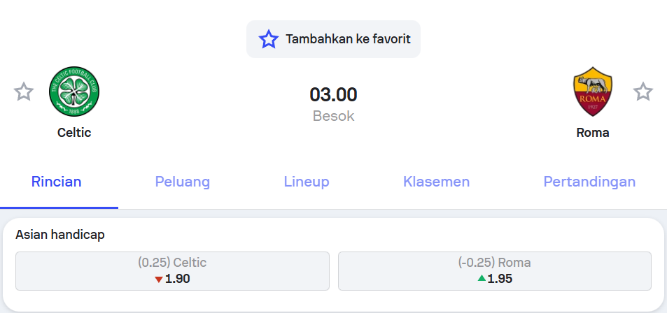 Prediksi Celtic vs Roma Liga Europa 12 Desember 2025 – Holywin69