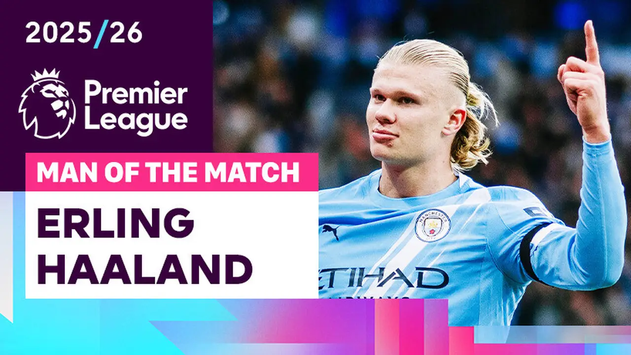 Man of the Match Crystal Palace vs Man City Erling Haaland Premier League 2025 – Holywin69