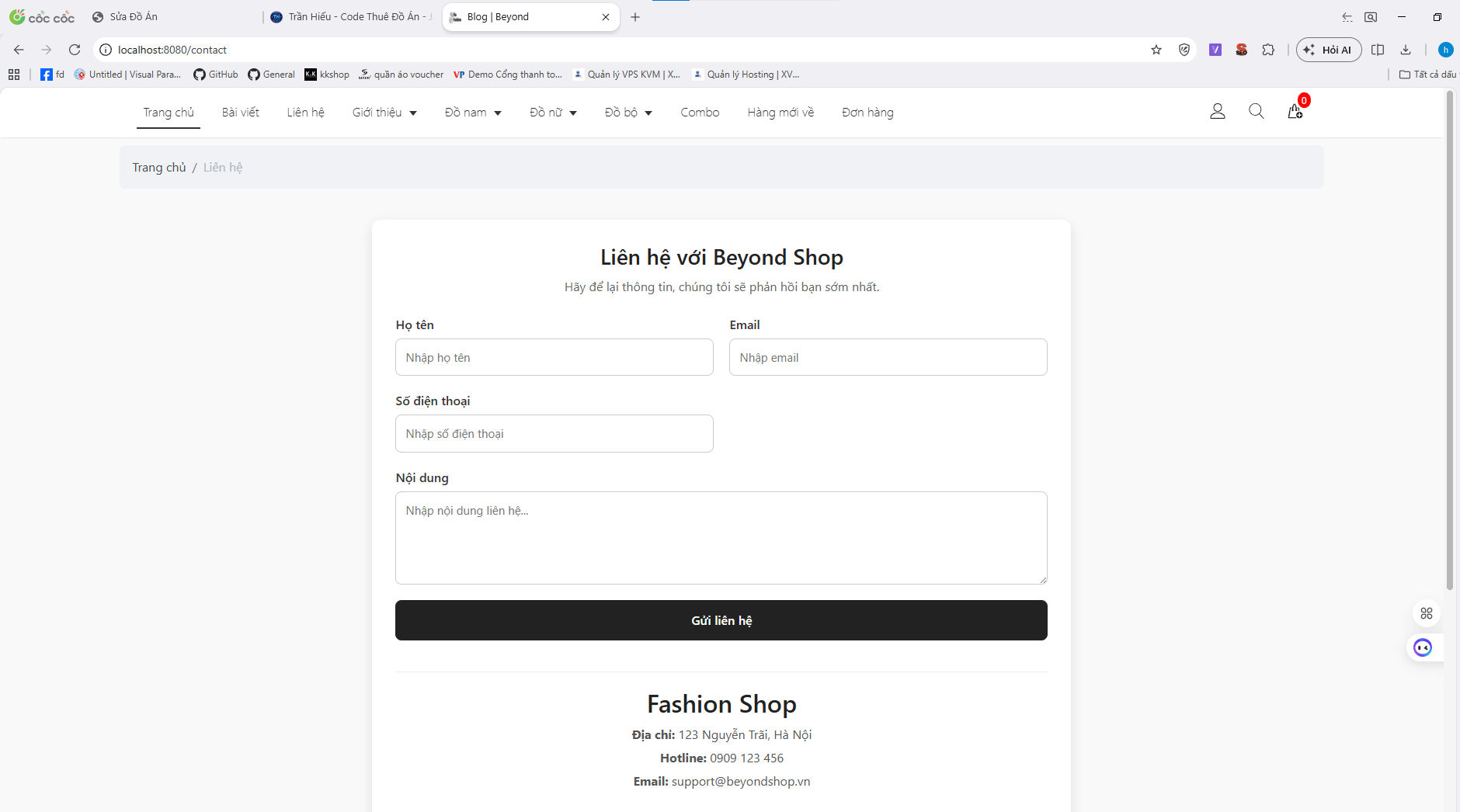 Đồ án website bán hàng thời trang, giày dép cực xịn, chọn màu sắc + kích thước tích hợp chatbot AI và thanh toán online - ảnh 8