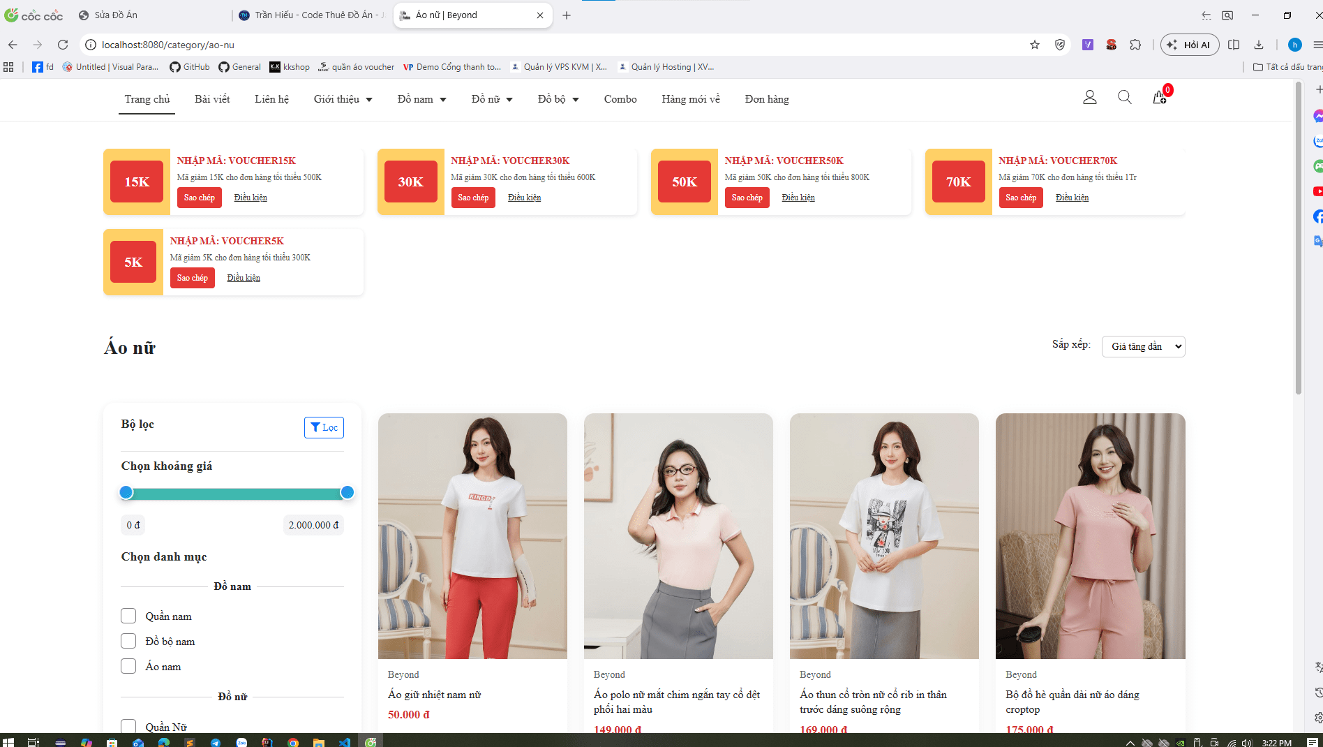 Đồ án website bán hàng thời trang, giày dép cực xịn, chọn màu sắc + kích thước tích hợp chatbot AI và thanh toán online - ảnh 6