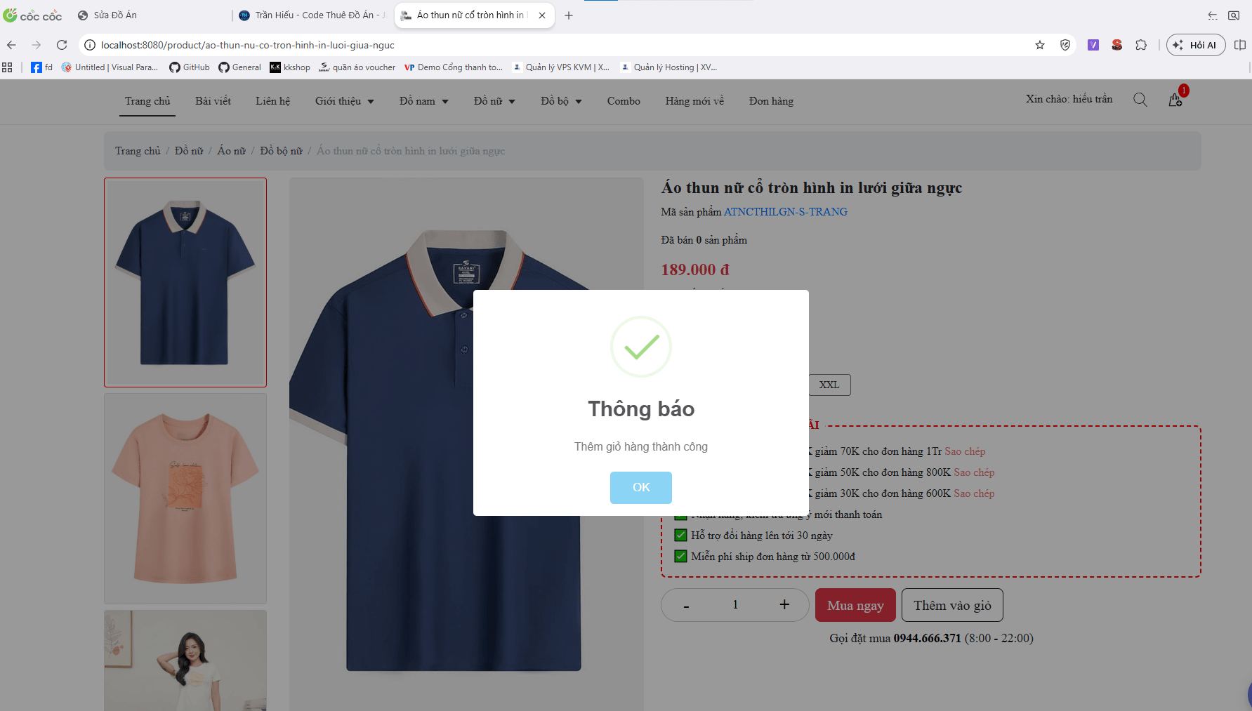Đồ án website bán hàng thời trang, giày dép cực xịn, chọn màu sắc + kích thước tích hợp chatbot AI và thanh toán online - ảnh 11