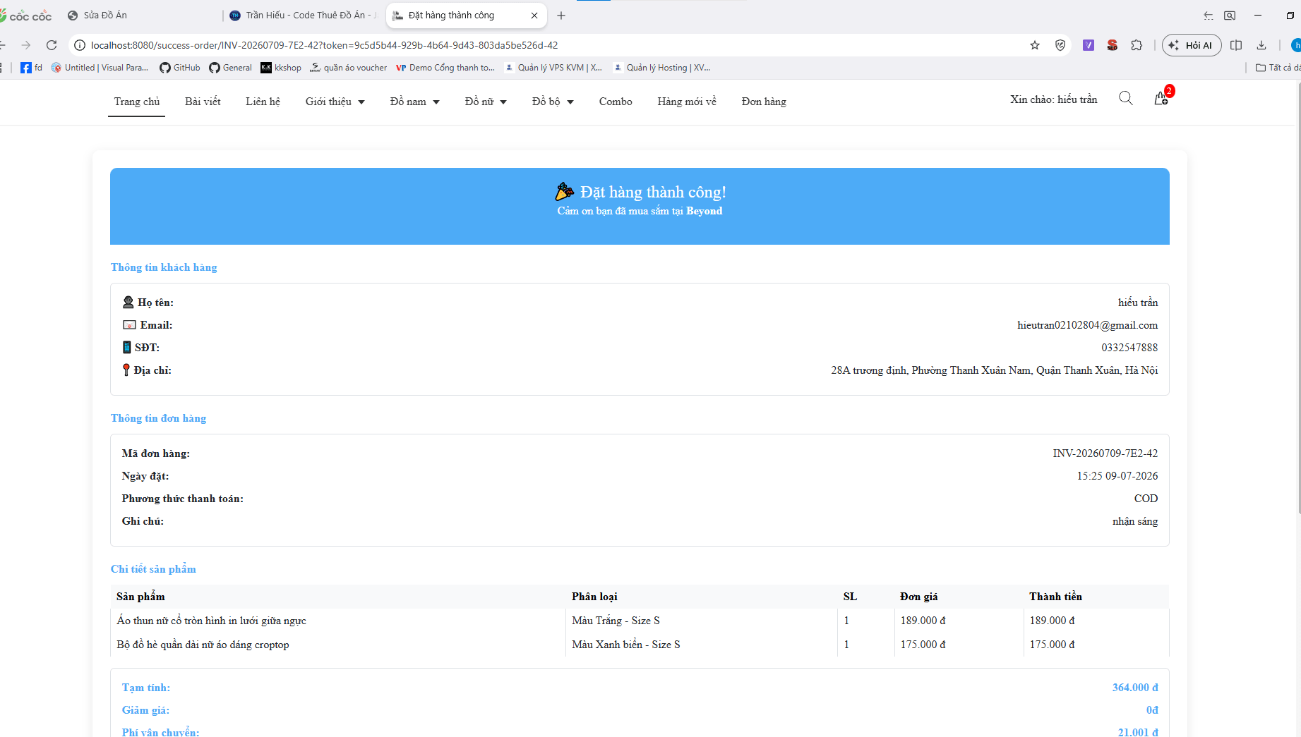 Đồ án website bán hàng thời trang, giày dép cực xịn, chọn màu sắc + kích thước tích hợp chatbot AI và thanh toán online - ảnh 14