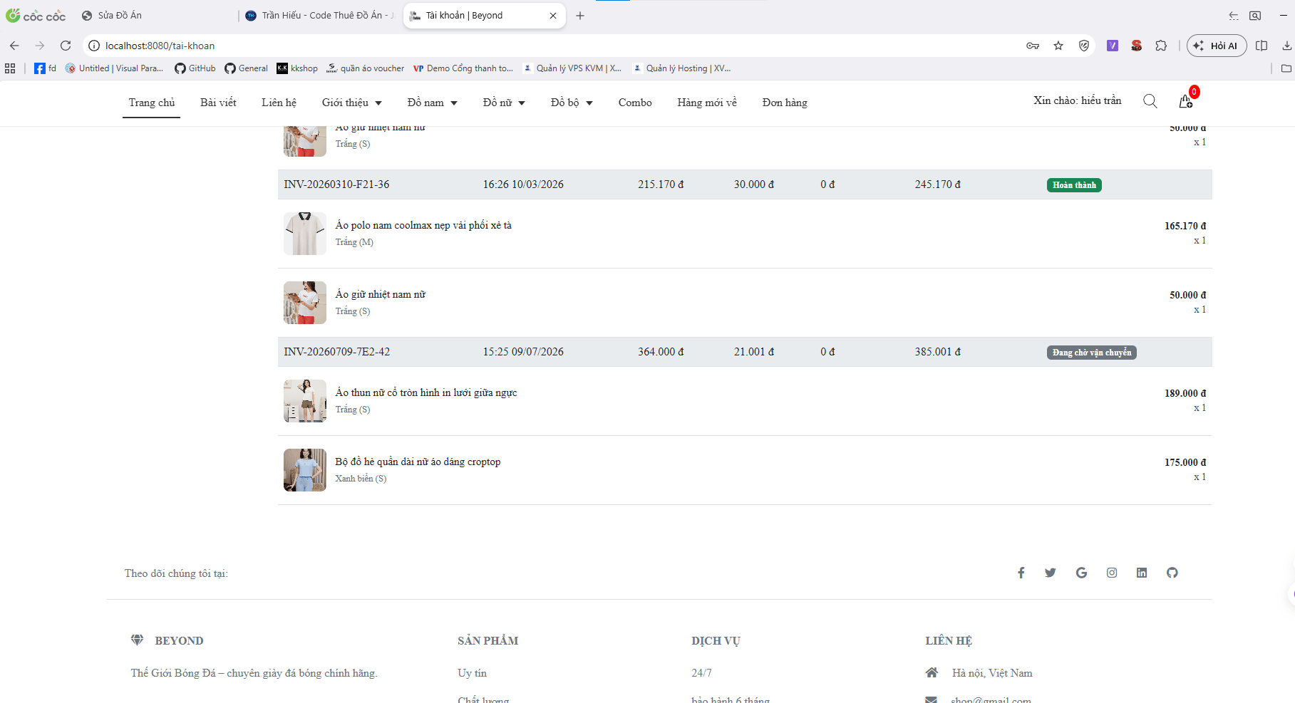 Đồ án website bán hàng thời trang, giày dép cực xịn, chọn màu sắc + kích thước tích hợp chatbot AI và thanh toán online - ảnh 15