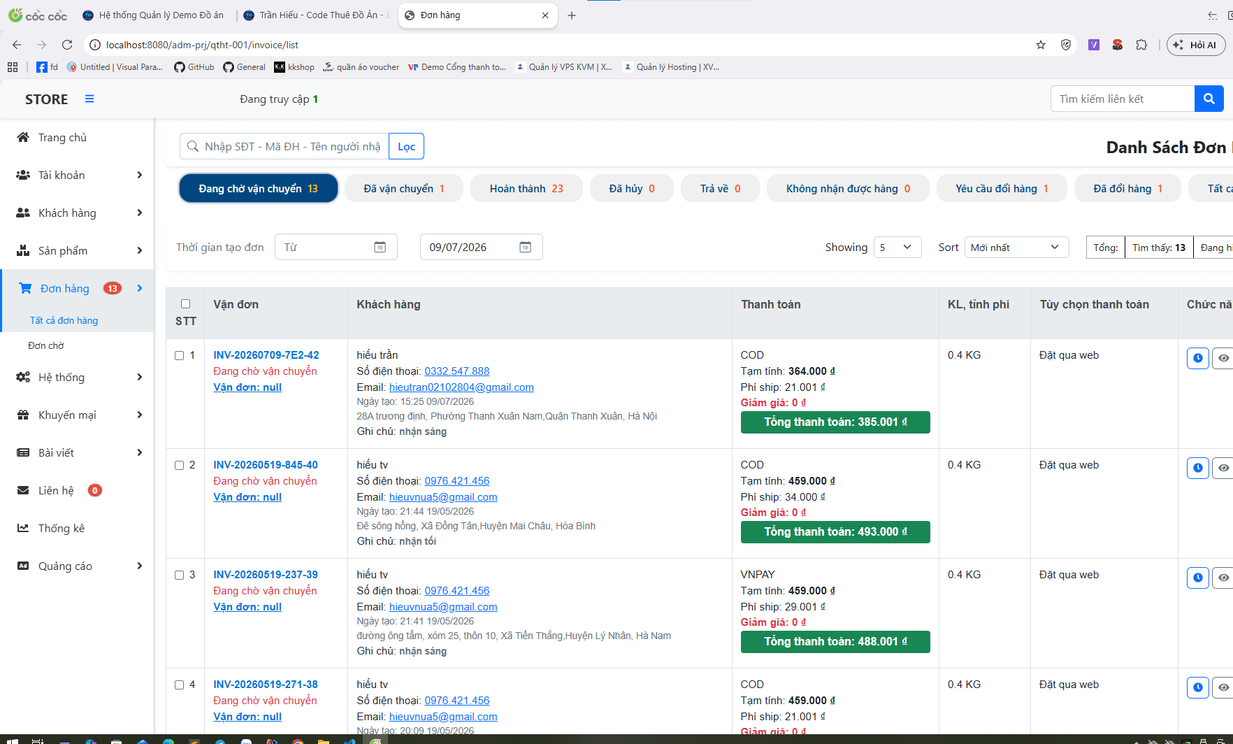 Đồ án website bán hàng thời trang, giày dép cực xịn, chọn màu sắc + kích thước tích hợp chatbot AI và thanh toán online - ảnh 16