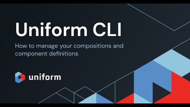 Uniform CLI: how to manage your compositions