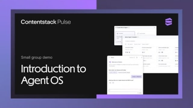 Small group demo: Intro to Agent OS