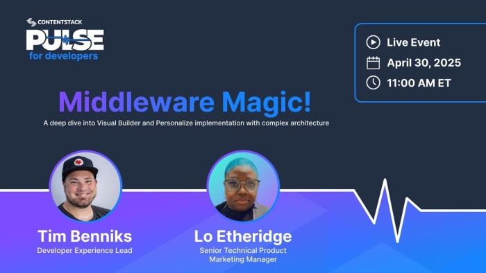 Poster image for: Middleware Magic: Personalize and Visual builder in a complex setup