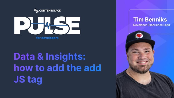 Poster image for: Data & Insights: how to add the tag