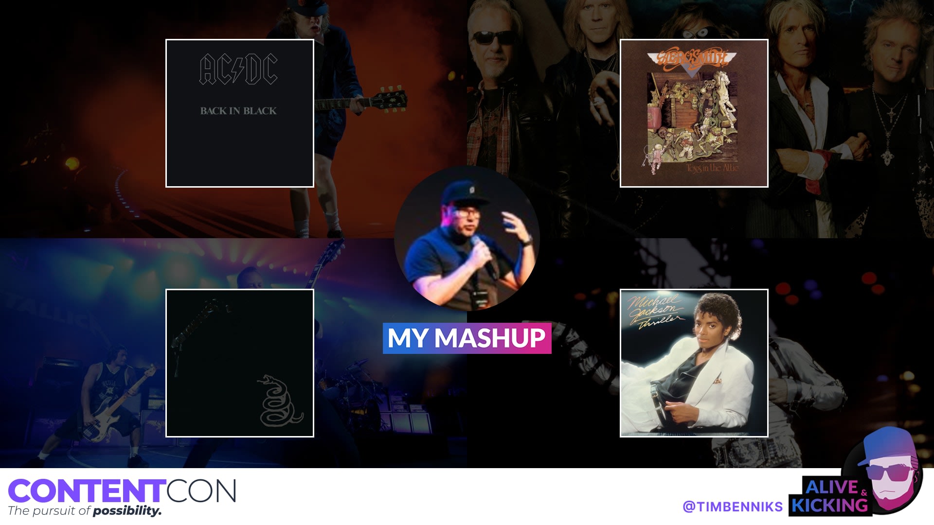 Example personalized song-vote image from Alive and Kicking