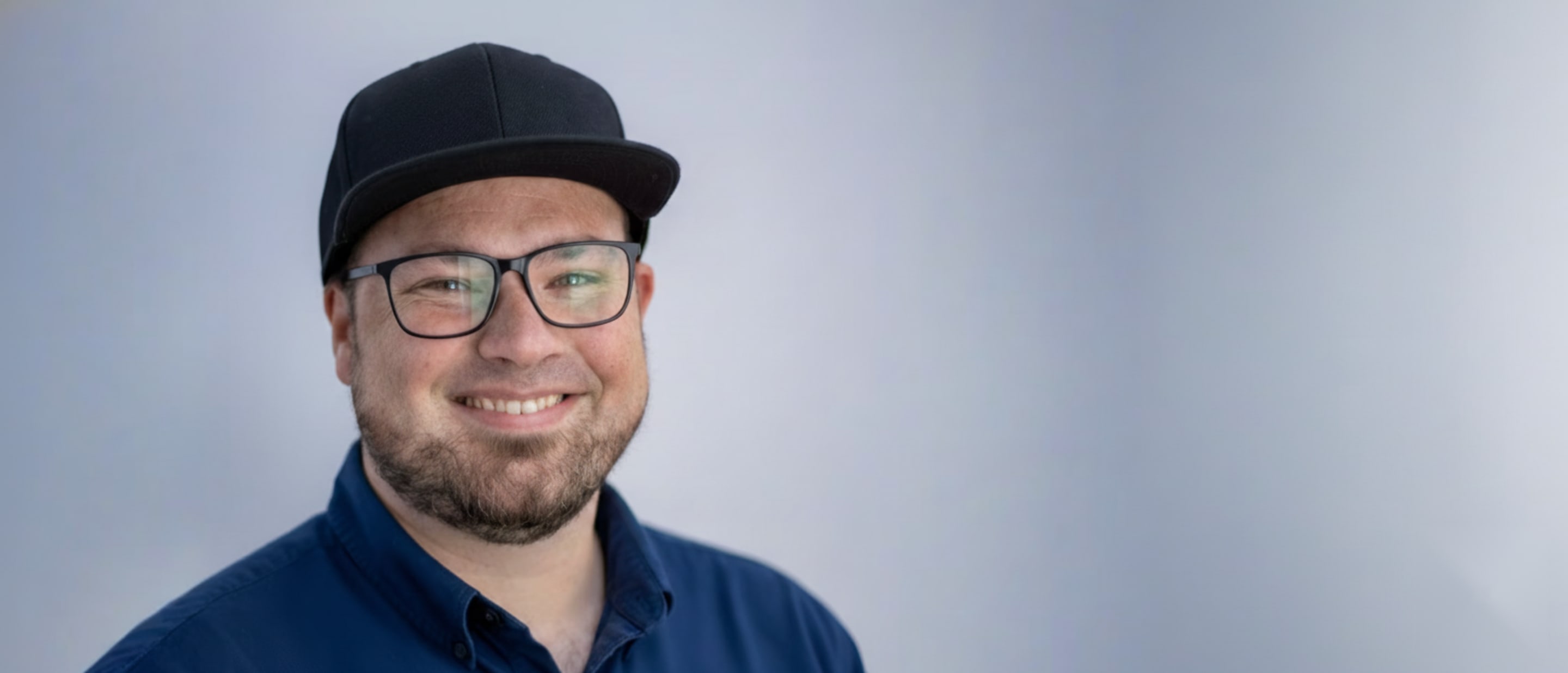 Tim Benniks in his countryside office