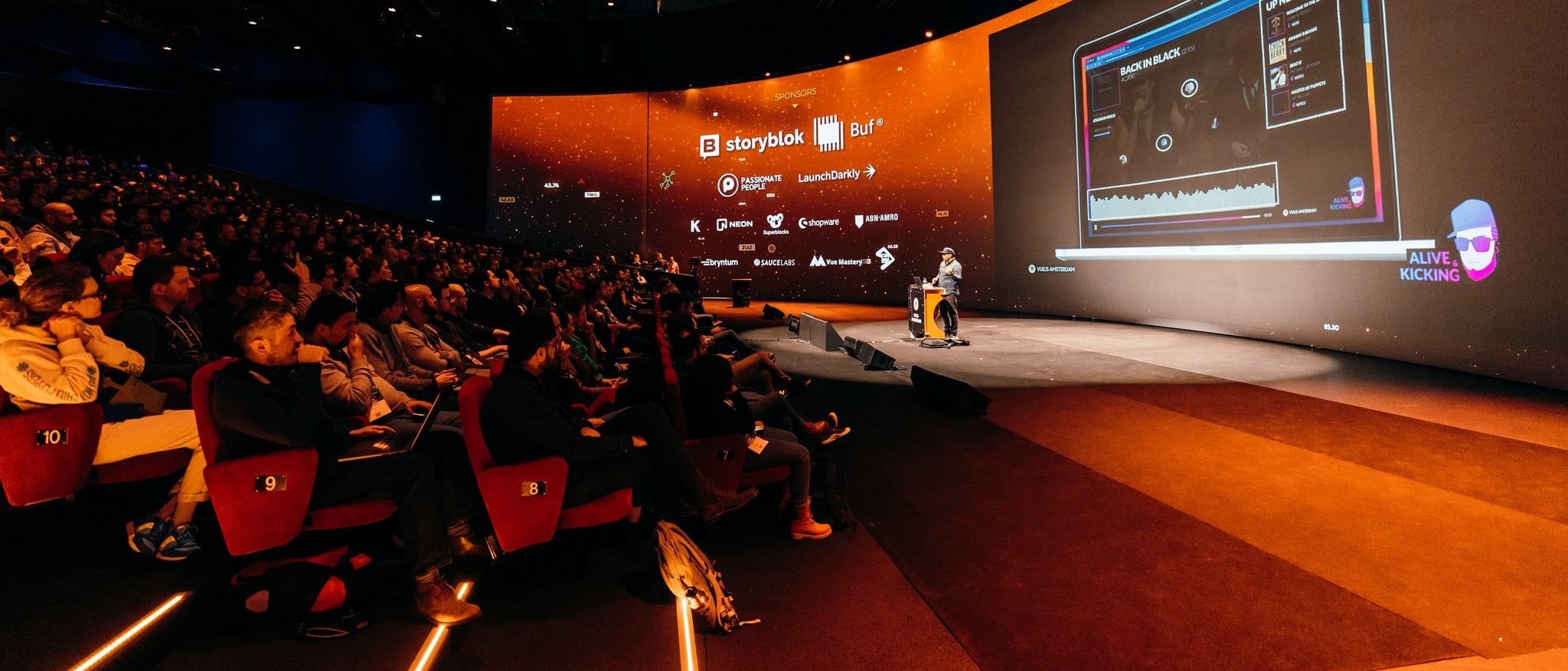 Tim at Vue.js Amsterdam in 2023