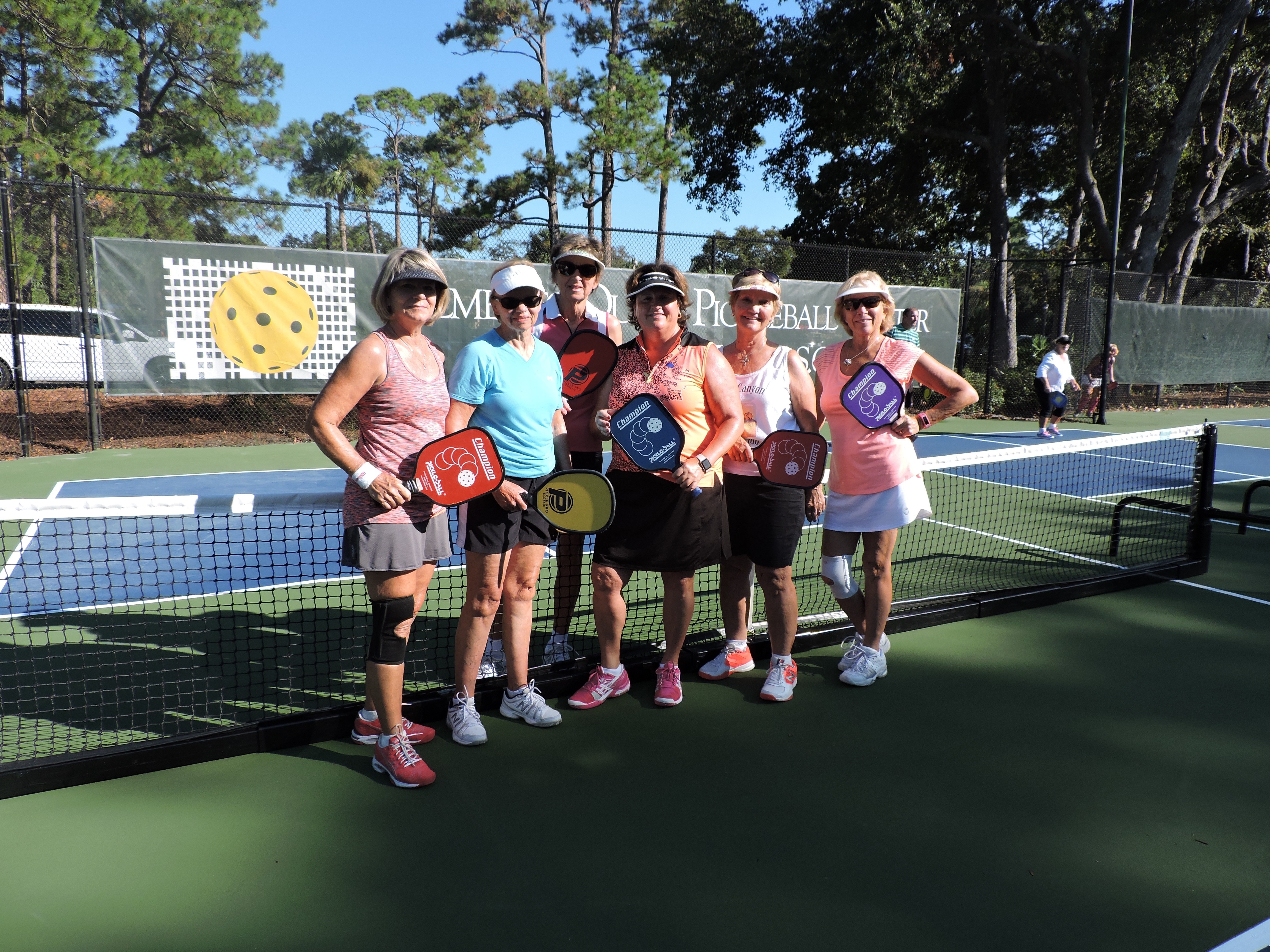 Team bonding with pickleball