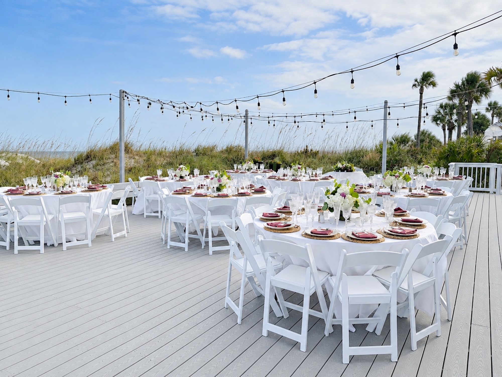 Dunes House Porch Wedding Reception