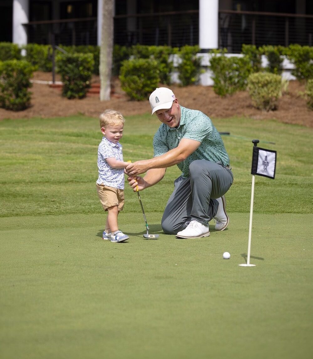 Kids Golf Lessons on Arthur Hills Putting Green
