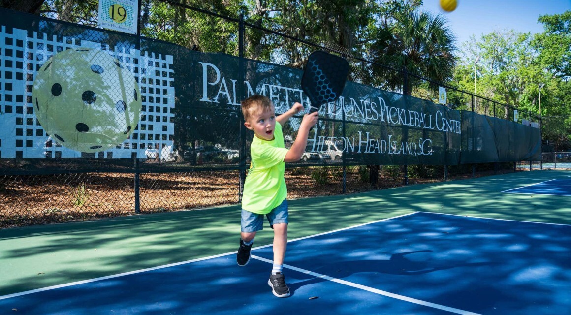 Youth tennis pickleball