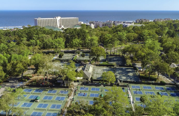 Palmetto Dunes Pickleball Center Aerial