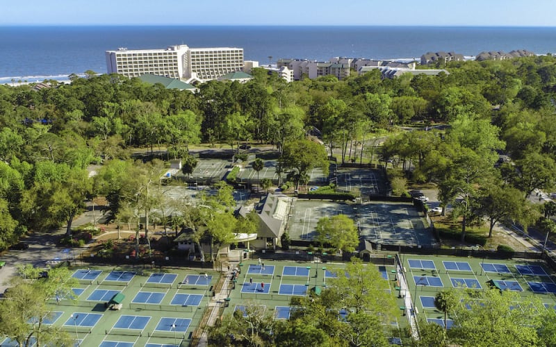 Tennis Pickleball aerial