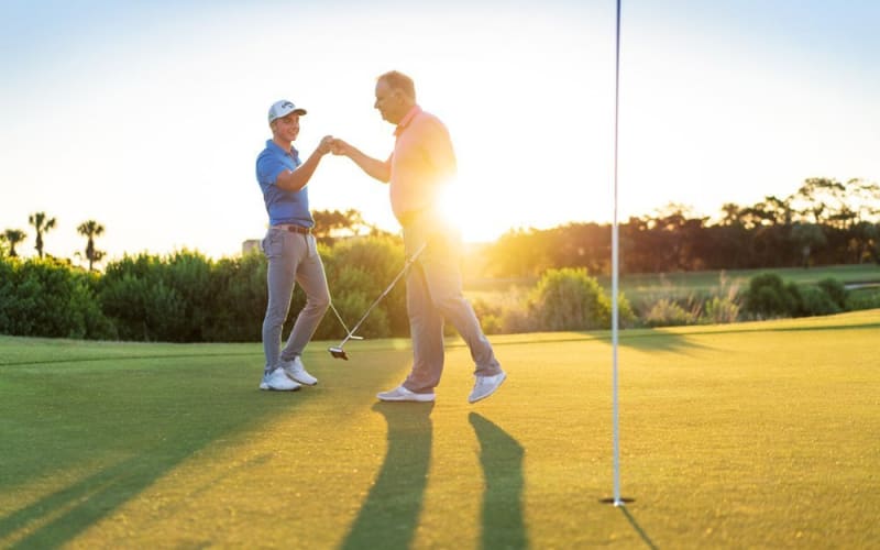 Pd golf put sunflare fistbump web
