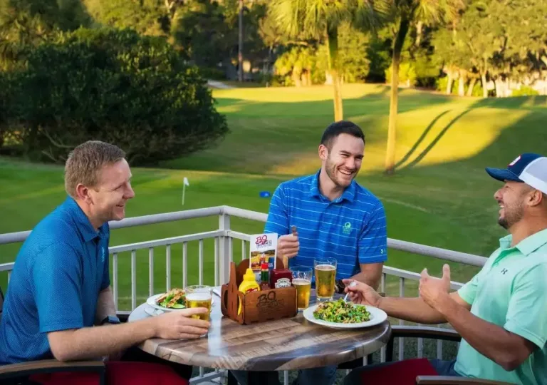 Group golf dining