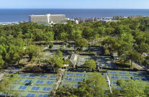Palmetto Dunes Pickleball Center Aerial
