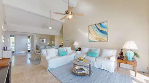 Living room at the Beach VIllas