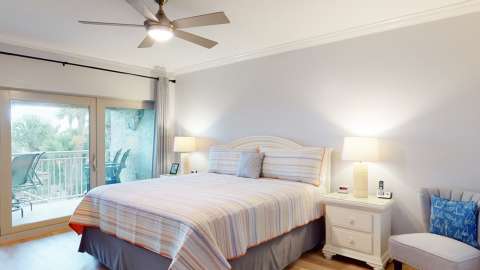 Primary bedroom at a villa in Captain's Walk