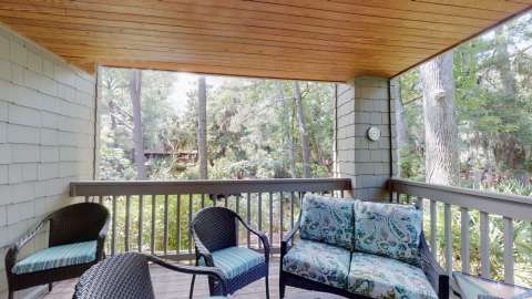 Private porch at Centre Court Villas
