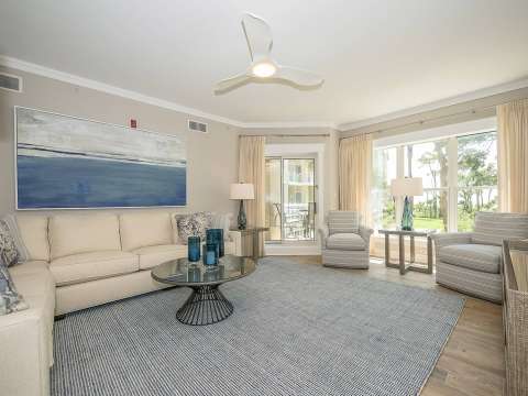 Living room at Hampton Place Villas