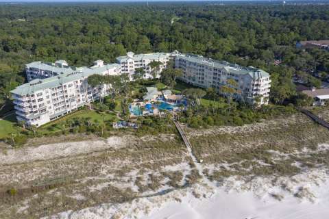 Aerial view of Hampton Place Villas