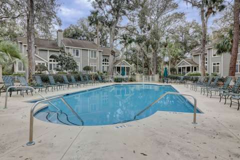 Community pool at Huntington Villas