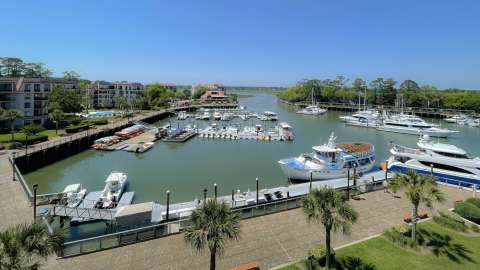 Harbour view from a villa at Mainsail