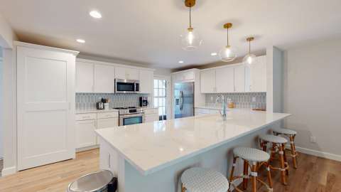 Updated kitchen at Queens Grant Villas