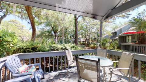 Patio on a villa at Turnberry Village