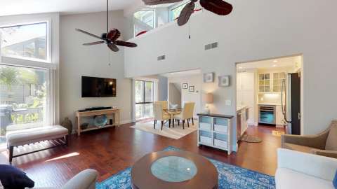 View from living room to dining and kitchen in Turnberry Village