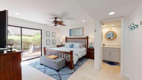 Primary bedroom in a villa at Water Oak