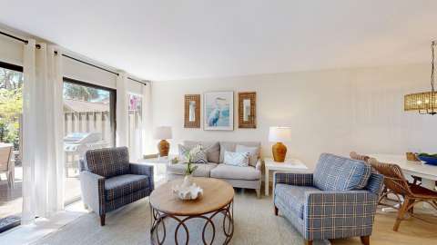 Living room in a villa at Water Oak