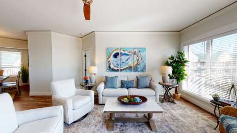Living room in a villa at Windsor Court