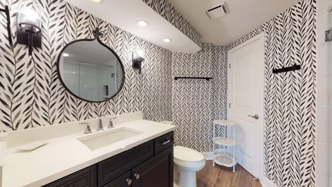 Bathroom in a villa at Barrington Court