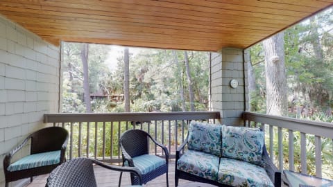 Private porch at Centre Court Villas