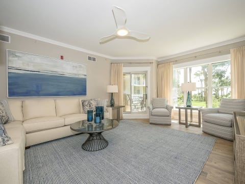 Living room at Hampton Place Villas
