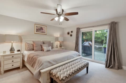 Primary Bedroom at Queens Grant Villas
