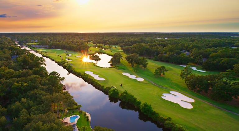 George Fazio Golf Course Sunset Hole 16 BG