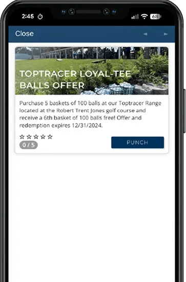 Toptracer phone banner