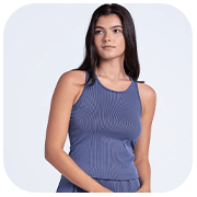 Lucky in Love Rib Sport Cord Tank